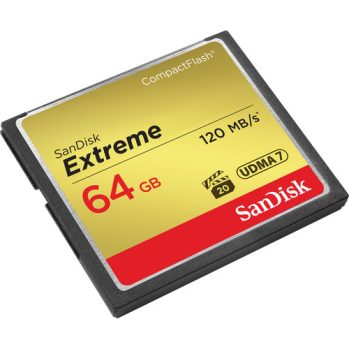 SANDISK EXTREME¨ COMPACTFLASH¨ 64GB 120MB/S