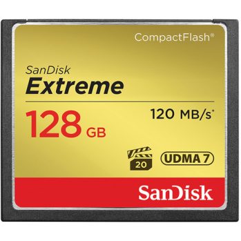 SANDISK EXTREME¨ COMPACTFLASH¨ 128GB 120MB/S