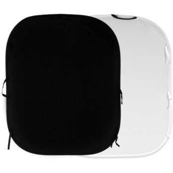Manfrotto LB5921 BG Collapsible Rev 180x215cm Black & White Solid Color Double Sided Background