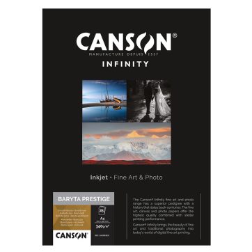 CANSON BARYTA PRESTIGE 340gsm A4 X 25 SHEETS