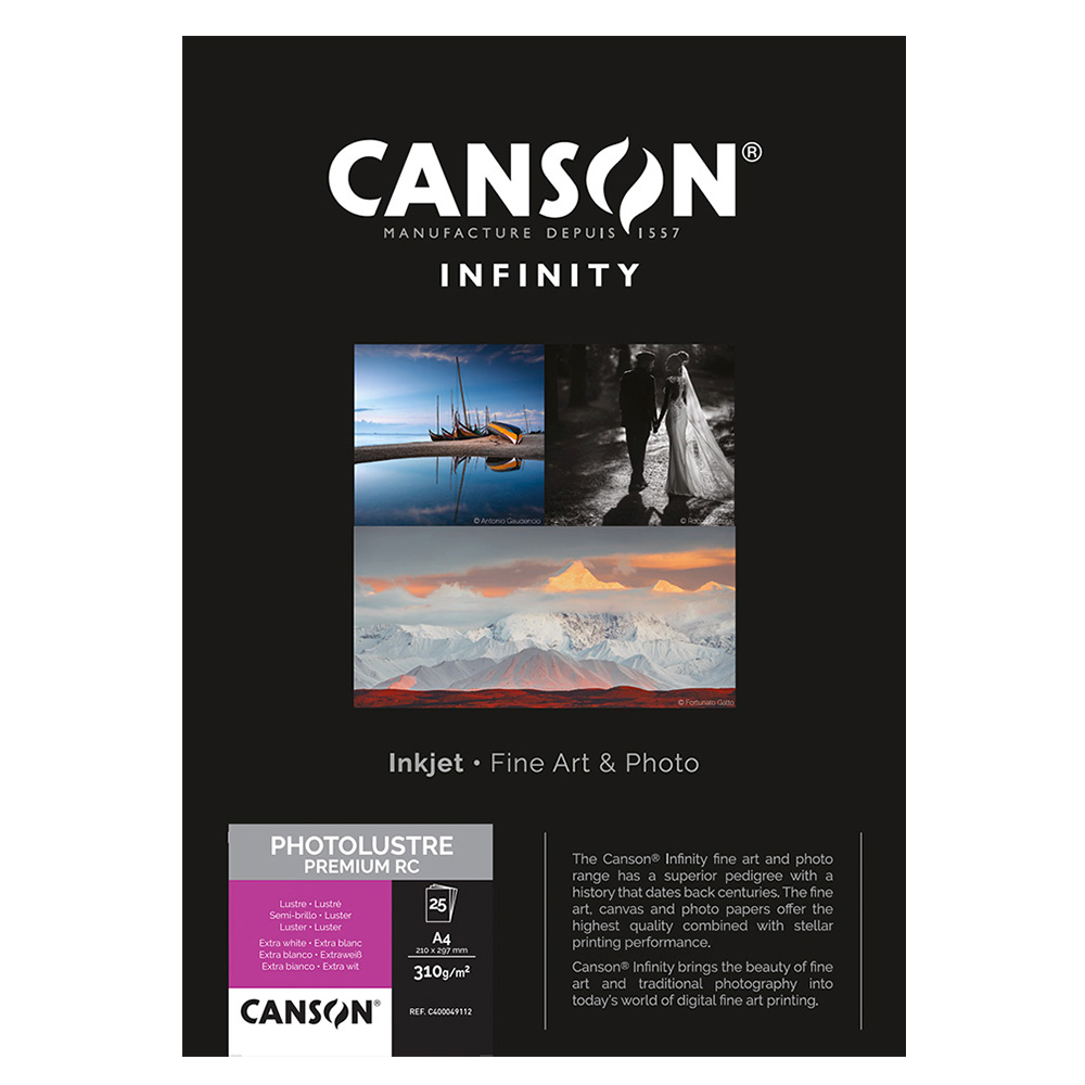 CANSON LUSTRE PREMIUM RC 310gsm A4 25 SHEETS