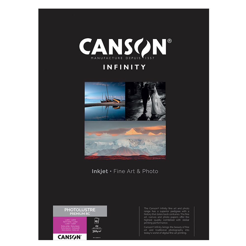 CANSON LUSTRE PREMIUM RC 310gsm A2 25 SHEETS