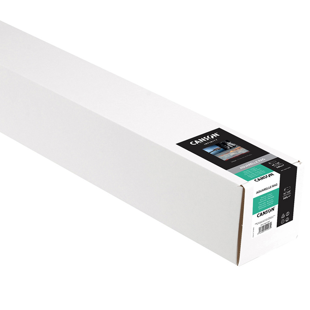 CANSON AQUARELLE RAG 240gsm 1118mm X 15.2m