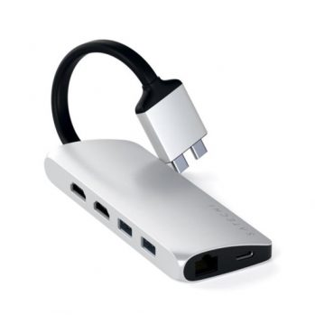 Satechi USB-C Dual Multimedia Adapter (Space Grey)