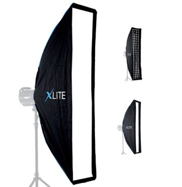 HIRE â Xlite 30x140cm Stripbox with Grid (S mount)